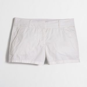 J Crew White 4 Inch Chino shorts size 10